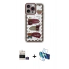 MARSİLYAN™- iPhone 14 Pro Max Kılıf Çekirdek Asil - Siyah 3D Antistatik Cam Ekran Koruyucu + Bilvis Titan Kamera Lens - GS