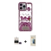 MARSİLYAN™- iPhone 14 Pro Max Kılıf Çekirdek Asil - Siyah 6D Mat Seramik Hayalet Nano Ekran Koruyucu + Bilvis Titan Kamera Lens - GD