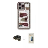 MARSİLYAN™- iPhone 14 Pro Max Kılıf Çekirdek Asil - Siyah 6D Mat Seramik Hayalet Nano Ekran Koruyucu + Raze Metal Kamera Lens - GD