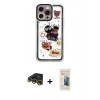 MARSİLYAN™- iPhone 14 Pro Max Kılıf Çekirdek Asil - Siyah 6D Mat Seramik Hayalet Nano Ekran Koruyucu + Raze Metal Kamera Lens - GD