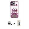 MARSİLYAN™- iPhone 14 Pro Max Kılıf Çekirdek Asil - Siyah 6D Mat Seramik Hayalet Nano Ekran Koruyucu + Siyah Bilvis Titan Kamera Lens