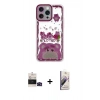 MARSİLYAN™- iPhone 14 Pro Max Kılıf Çekirdek Asil - Siyah Bilvis 3D Mat Cam Ekran Koruyucu + Bilvis Titan Kamera Lens - SH