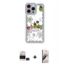 MARSİLYAN™- iPhone 14 Pro Max Kılıf Çekirdek Asil - Siyah Bilvis 3D Mat Cam Ekran Koruyucu + Bilvis Titan Kamera Lens - DNMR