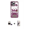 MARSİLYAN™- iPhone 14 Pro Max Kılıf Çekirdek Asil - Siyah Bilvis 3D Mat Cam Ekran Koruyucu + Bilvis Titan Kamera Lens - DNMR