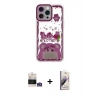 MARSİLYAN™- iPhone 14 Pro Max Kılıf Çekirdek Asil - Siyah Bilvis 3D Mat Cam Ekran Koruyucu + Bilvis Titan Kamera Lens - GS