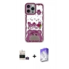 MARSİLYAN™- iPhone 14 Pro Max Kılıf Çekirdek Asil - Siyah Bilvis 5in1 3D Magic Cam Ekran Koruyucu + Bilvis Titan Kamera Lens - GD