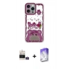 MARSİLYAN™- iPhone 14 Pro Max Kılıf Çekirdek Asil - Siyah Bilvis 5in1 3D Magic Cam Ekran Koruyucu + Bilvis Titan Kamera Lens - GS