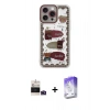 MARSİLYAN™- iPhone 14 Pro Max Kılıf Çekirdek Asil - Siyah Bilvis 5in1 3D Magic Cam Ekran Koruyucu + Bilvis Titan Kamera Lens - DNMR