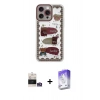 MARSİLYAN™- iPhone 14 Pro Max Kılıf Çekirdek Asil - Siyah Bilvis 5in1 3D Magic Cam Ekran Koruyucu + Bilvis Titan Kamera Lens - GS