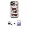 MARSİLYAN™- iPhone 14 Pro Max Kılıf Çekirdek Asil - Siyah Bilvis 5in1 5D Magic Hayalet Cam Ekran Koruyucu + Bilvis Titan Kamera Lens - GD