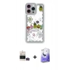 MARSİLYAN™- iPhone 14 Pro Max Kılıf Çekirdek Asil - Siyah Bilvis 5in1 5D Magic Hayalet Cam Ekran Koruyucu + Bilvis Titan Kamera Lens - GD