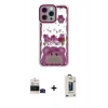 MARSİLYAN™- iPhone 14 Pro Max Kılıf Çekirdek Asil - Siyah Bilvis Hayalet Cam Ekran Koruyucu + Bilvis Titan Kamera Lens - SH