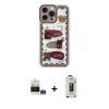 MARSİLYAN™- iPhone 14 Pro Max Kılıf Çekirdek Asil - Siyah Bilvis Hayalet Cam Ekran Koruyucu + Bilvis Titan Kamera Lens - GD