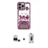 MARSİLYAN™- iPhone 14 Pro Max Kılıf Çekirdek Asil - Siyah Bilvis Hayalet Cam Ekran Koruyucu + Bilvis Titan Kamera Lens - DNMR