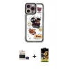 MARSİLYAN™- iPhone 14 Pro Max Kılıf Çekirdek Asil - Siyah Buffer Cam Ekran Koruyucu + Bilvis Titan Kamera Lens - SH