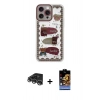 MARSİLYAN™- iPhone 14 Pro Max Kılıf Çekirdek Asil - Siyah Buffer Hayalet Cam Ekran Koruyucu + Raze Metal Kamera Lens - GS