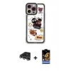 MARSİLYAN™- iPhone 14 Pro Max Kılıf Çekirdek Asil - Siyah Buffer Hayalet Cam Ekran Koruyucu + Raze Metal Kamera Lens - GS