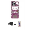 MARSİLYAN™- iPhone 14 Pro Max Kılıf Çekirdek Asil - Siyah Joko 5D Cam + Raze Metal Kamera Lens - GS