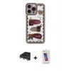 MARSİLYAN™- iPhone 14 Pro Max Kılıf Çekirdek Asil - Siyah Joko 5D Cam + Raze Metal Kamera Lens - GS