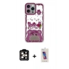 MARSİLYAN™- iPhone 14 Pro Max Kılıf Çekirdek Asil - Siyah Joko 5D Cam + PVD Metal Kamera Lens - TU