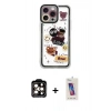 MARSİLYAN™- iPhone 14 Pro Max Kılıf Çekirdek Asil - Siyah Joko 5D Cam + PVD Metal Kamera Lens - TU