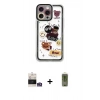 MARSİLYAN™- iPhone 14 Pro Max Kılıf Çekirdek Asil - Siyah Joko Magic 5D Hayalet Cam + Bilvis Titan Kamera Lens - GS