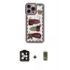 MARSİLYAN™- iPhone 14 Pro Max Kılıf Çekirdek Asil - Siyah Joko Magic 5D Hayalet Cam + PVD Metal Kamera Lens - TU