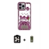 MARSİLYAN™- iPhone 14 Pro Max Kılıf Çekirdek Asil - Siyah Joko Magic 5D Hayalet Cam + PVD Metal Kamera Lens - TU