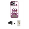 MARSİLYAN™- iPhone 14 Pro Max Kılıf Çekirdek Asil - Siyah Mat Seramik Nano Ekran Koruyucu + Raze Metal Kamera Lens - GS