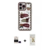 MARSİLYAN™- iPhone 14 Pro Max Kılıf Çekirdek Asil - Siyah Mat Seramik Nano Ekran Koruyucu + Bilvis Titan Kamera Lens - SH