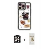 MARSİLYAN™- iPhone 14 Pro Max Kılıf Çekirdek Asil - Siyah Mat Seramik Nano Ekran Koruyucu + PVD Metal Kamera Lens - TU