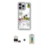 MARSİLYAN™- iPhone 14 Pro Max Kılıf Çekirdek Asil - Siyah Polymer Nano Ekran Koruyucu + Bilvis Titan Kamera Lens - GD
