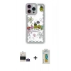 MARSİLYAN™- iPhone 14 Pro Max Kılıf Çekirdek Asil - Siyah Polymer Nano Ekran Koruyucu + Bilvis Titan Kamera Lens - GS