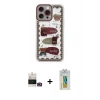 MARSİLYAN™- iPhone 14 Pro Max Kılıf Çekirdek Asil - Siyah Polymer Nano Ekran Koruyucu + Bilvis Titan Kamera Lens - GD