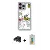 MARSİLYAN™- iPhone 14 Pro Max Kılıf Çekirdek Asil - Siyah Polymer Nano Ekran Koruyucu + Raze Metal Kamera Lens - GS