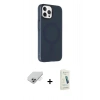 MARSİLYAN™- iPhone 14 Pro Max Kılıf Çekirdek Modern Prime - Şeffaf Pasifik Cam Ekran Koruyucu + Band Metal Kamera Lens - GS