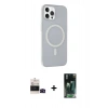 MARSİLYAN™- iPhone 14 Pro Max Kılıf Çekirdek Modern Prime - Siyah 360 Mat Full Body Arka Koruyucu + Bilvis Titan Kamera Lens - SH