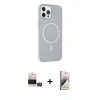 MARSİLYAN™- iPhone 14 Pro Max Kılıf Çekirdek Modern Prime - Siyah Bilvis 3D Mat Cam Ekran Koruyucu + Bilvis Titan Kamera Lens - GS