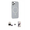 MARSİLYAN™- iPhone 14 Pro Max Kılıf Çekirdek Modern Prime - Siyah Bilvis 3D Mat Cam Ekran Koruyucu + Bilvis Titan Kamera Lens - GD