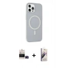 MARSİLYAN™- iPhone 14 Pro Max Kılıf Çekirdek Modern Prime - Siyah Bilvis 3D Mat Cam Ekran Koruyucu + Bilvis Titan Kamera Lens - SH