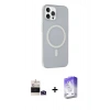 MARSİLYAN™- iPhone 14 Pro Max Kılıf Çekirdek Modern Prime - Siyah Bilvis 5in1 3D Magic Cam Ekran Koruyucu + Bilvis Titan Kamera Lens - DNMR