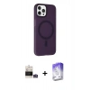 MARSİLYAN™- iPhone 14 Pro Max Kılıf Çekirdek Modern Prime - Siyah Bilvis 5in1 3D Magic Cam Ekran Koruyucu + Bilvis Titan Kamera Lens - GS