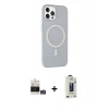MARSİLYAN™- iPhone 14 Pro Max Kılıf Çekirdek Modern Prime - Siyah Bilvis Hayalet Cam Ekran Koruyucu + Bilvis Titan Kamera Lens - GS