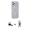 MARSİLYAN™- iPhone 14 Pro Max Kılıf Çekirdek Modern Prime - Siyah Bilvis Hayalet Cam Ekran Koruyucu + Bilvis Titan Kamera Lens - DNMR
