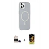 MARSİLYAN™- iPhone 14 Pro Max Kılıf Çekirdek Modern Prime - Siyah Buffer Cam Ekran Koruyucu + Bilvis Titan Kamera Lens - SH
