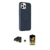 MARSİLYAN™- iPhone 14 Pro Max Kılıf Çekirdek Modern Prime - Siyah Buffer Cam Ekran Koruyucu + Raze Metal Kamera Lens - GD