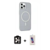 MARSİLYAN™- iPhone 14 Pro Max Kılıf Çekirdek Modern Prime - Siyah Joko 5D Cam + PVD Metal Kamera Lens - TU