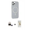 MARSİLYAN™- iPhone 14 Pro Max Kılıf Çekirdek Modern Prime - Siyah Mat Seramik Nano Ekran Koruyucu + Bilvis Titan Kamera Lens - GS
