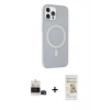 MARSİLYAN™- iPhone 14 Pro Max Kılıf Çekirdek Modern Prime - Siyah Mat Seramik Nano Ekran Koruyucu + Bilvis Titan Kamera Lens - SH