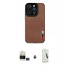 MARSİLYAN™- iPhone 14 Pro Max Kılıf Doruk Asil Koleksiyonu - Şeffaf Pasifik Cam Ekran Koruyucu + Bilvis Titan Kamera Lens - GS